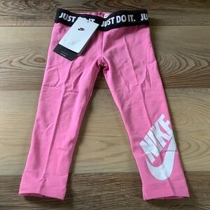 NEW Nike Toddler Leggings in Pink with Logo 2T